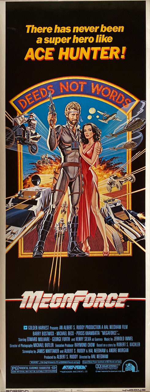 megaforce 1982 insert card